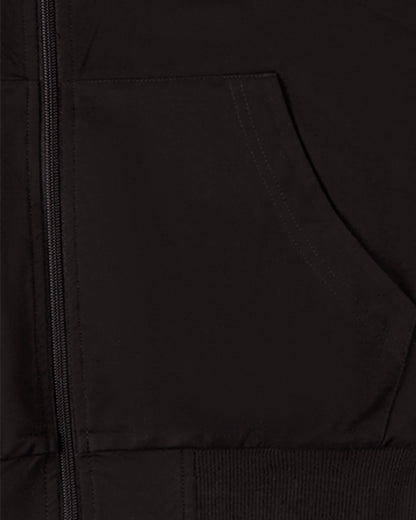 Zip-Up Rayon-Blend Hoodie with Faux Fur Lining - Introductory Special