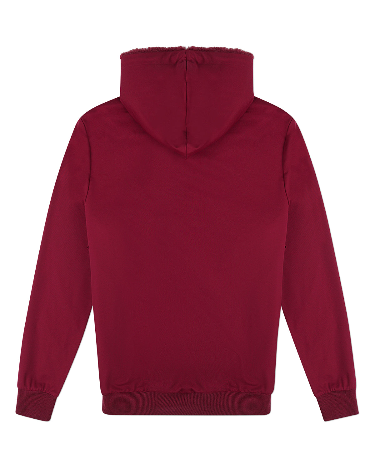 Zip-Up Rayon-Blend Hoodie with Faux Fur Lining - Introductory Special