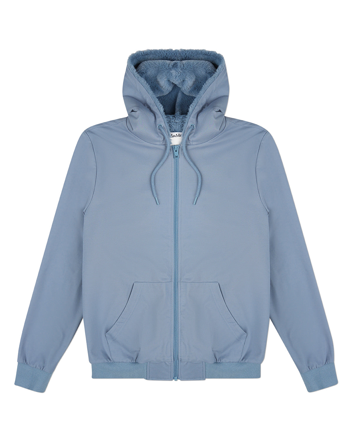 Zip-Up Rayon-Blend Hoodie with Faux Fur Lining - Introductory Special