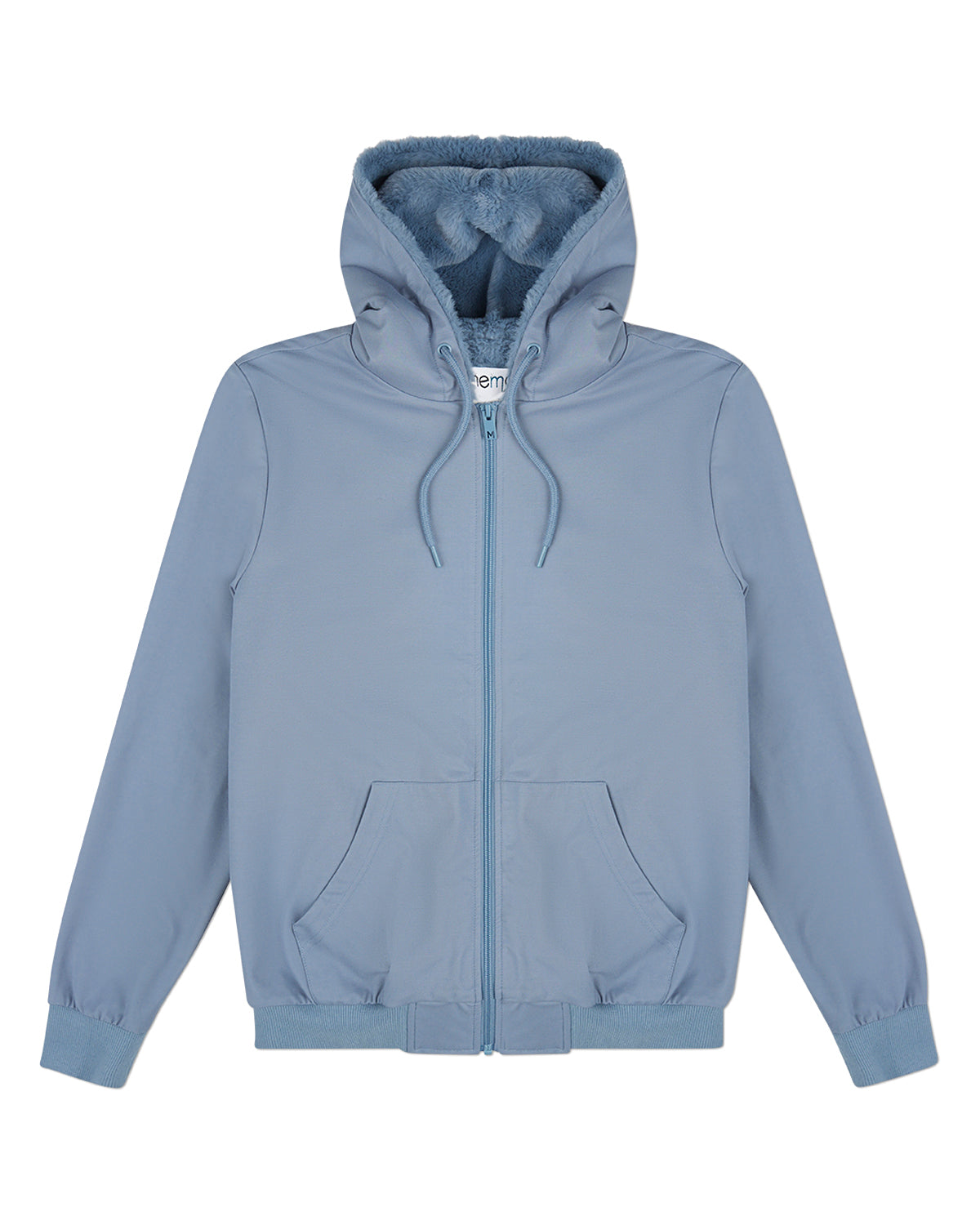 Zip-Up Rayon-Blend Hoodie with Faux Fur Lining - Introductory Special
