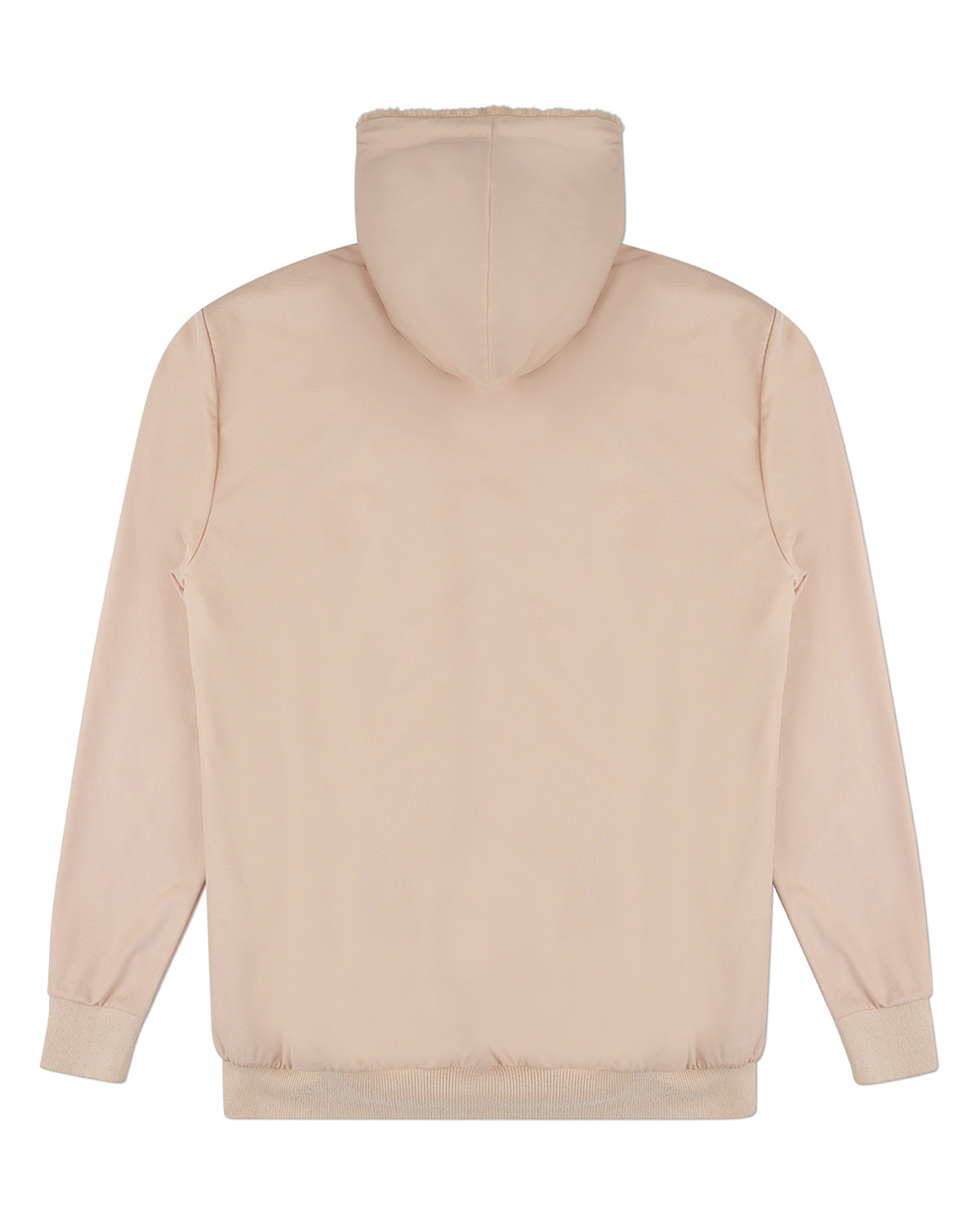 Zip-Up Rayon-Blend Hoodie with Faux Fur Lining - Introductory Special