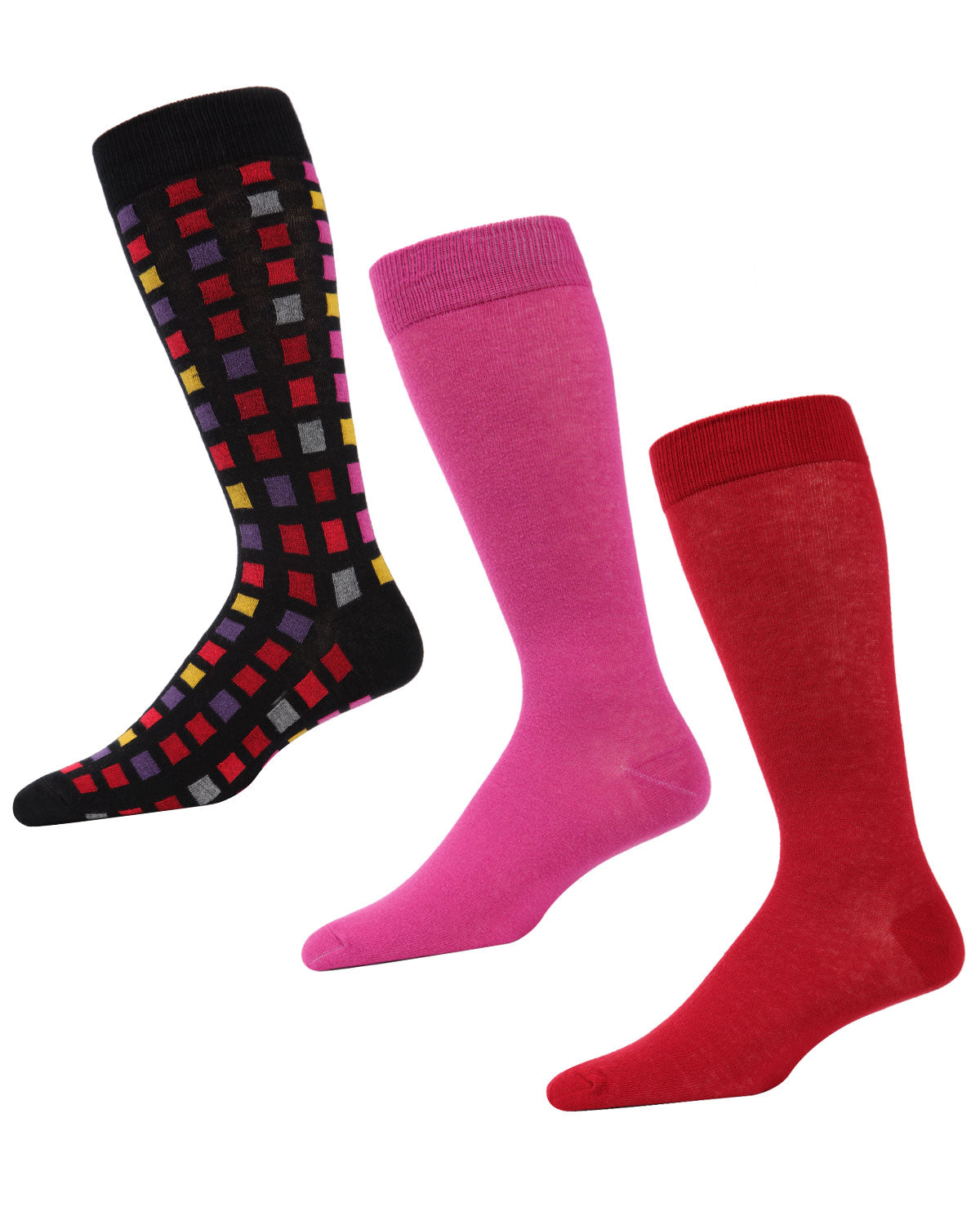 Swatch Box Cotton Blend Crew Sock 3 Pack