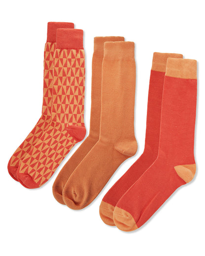 Kaleidotones Cotton Blend Crew Sock 3 Pack