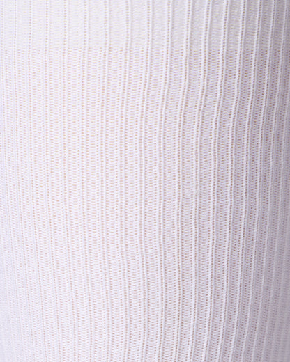 Men's Ribbed Over-the-Calf Nylon-Blend Solid-Color Dress Sock
