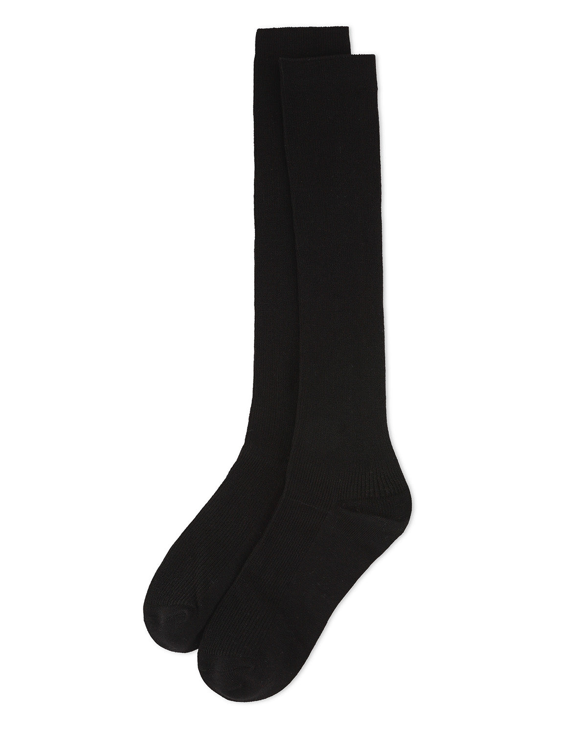 Men's Ribbed Modal-Blend Over-the-Calf Solid-Color Dress Sock