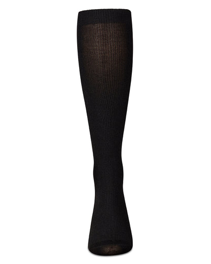Men's Ribbed Modal-Blend Over-the-Calf Solid-Color Dress Sock