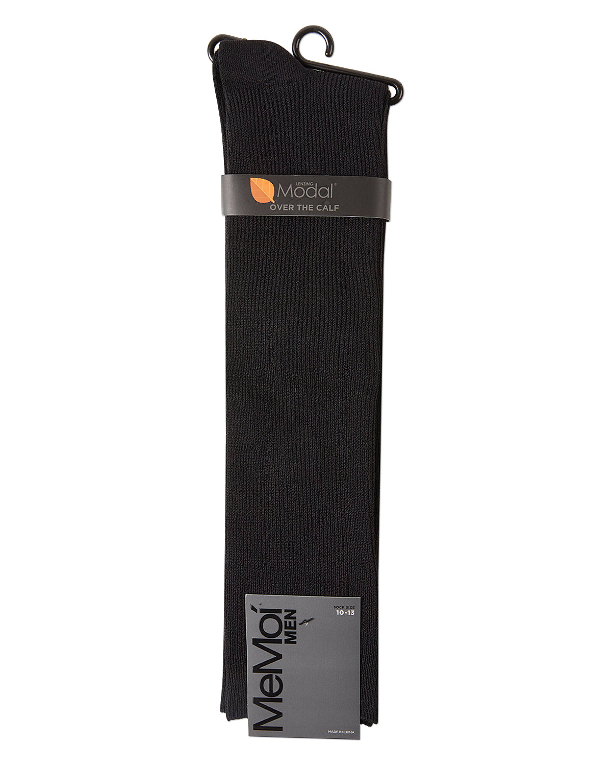 Men's Ribbed Modal-Blend Over-the-Calf Solid-Color Dress Sock