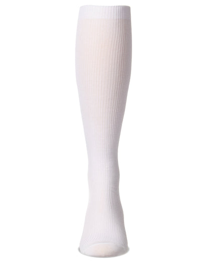 Men's Ribbed Modal-Blend Over-the-Calf Solid-Color Dress Sock