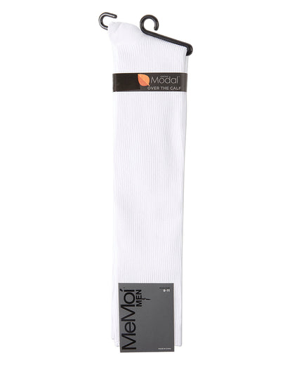 Men's Ribbed Modal-Blend Over-the-Calf Solid-Color Dress Sock