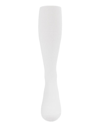 Men's Ribbed Cotton-Rich Over-the-Calf Solid-Color Dress Sock