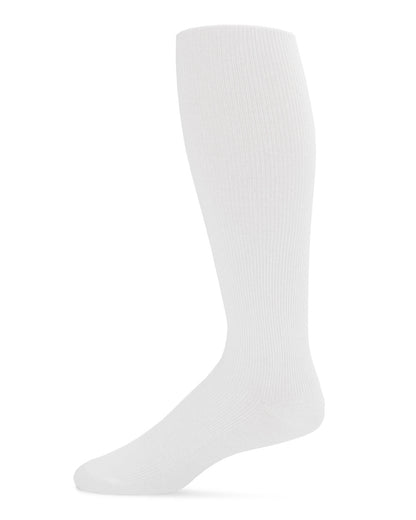 Men's Ribbed Cotton-Rich Over-the-Calf Solid-Color Dress Sock