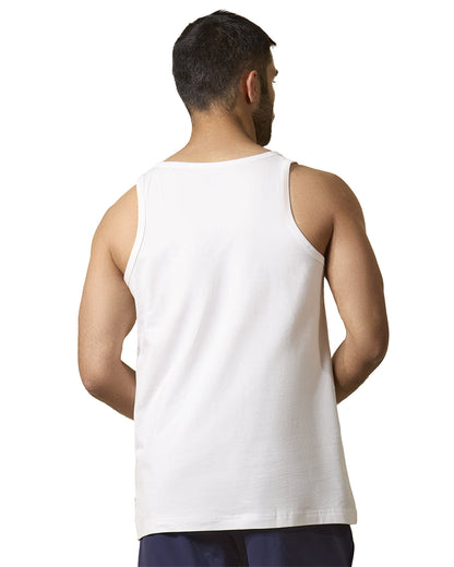 2 Pair Men's Sleeveless Cool Cotton Stretch Crewneck Tank Undershirts
