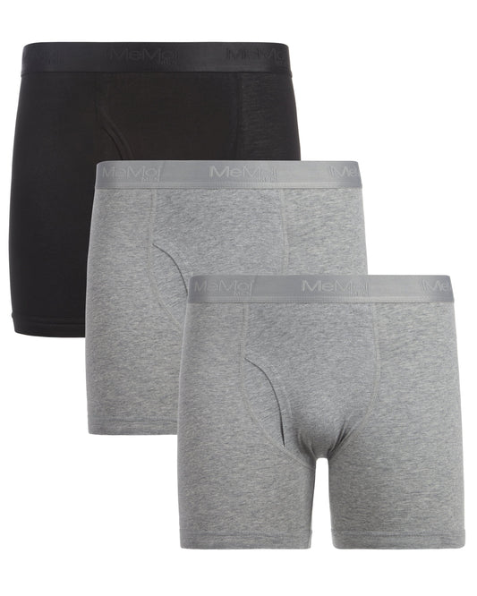 3 Pair Men's Cool Cotton Stretch Classic-Fit Tag-Free Boxer Briefs
