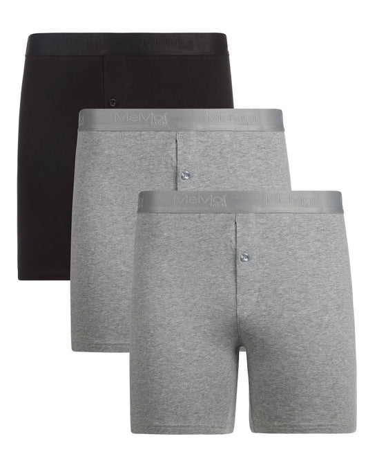 3 Pair Men's Cool Cotton Stretch Classic-Fit Tag-Free Boxer Shorts