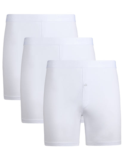 3 Pair Men's Cool Cotton Stretch Classic-Fit Tag-Free Boxer Shorts