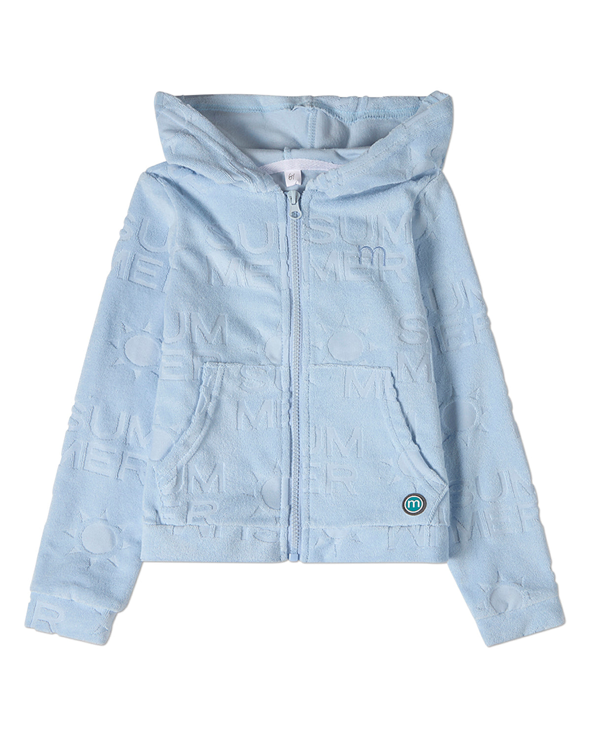 2 Piece Girls Summer-Themed Burnout Cotton-Rich Terry Coverup Robe Set