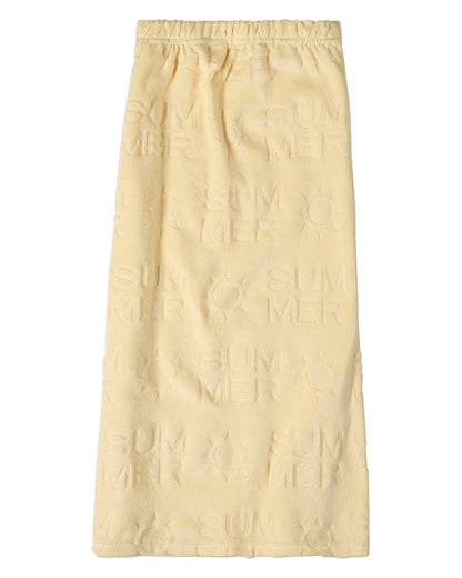 2 Piece Girls Summer-Themed Burnout Cotton-Rich Terry Coverup Robe Set