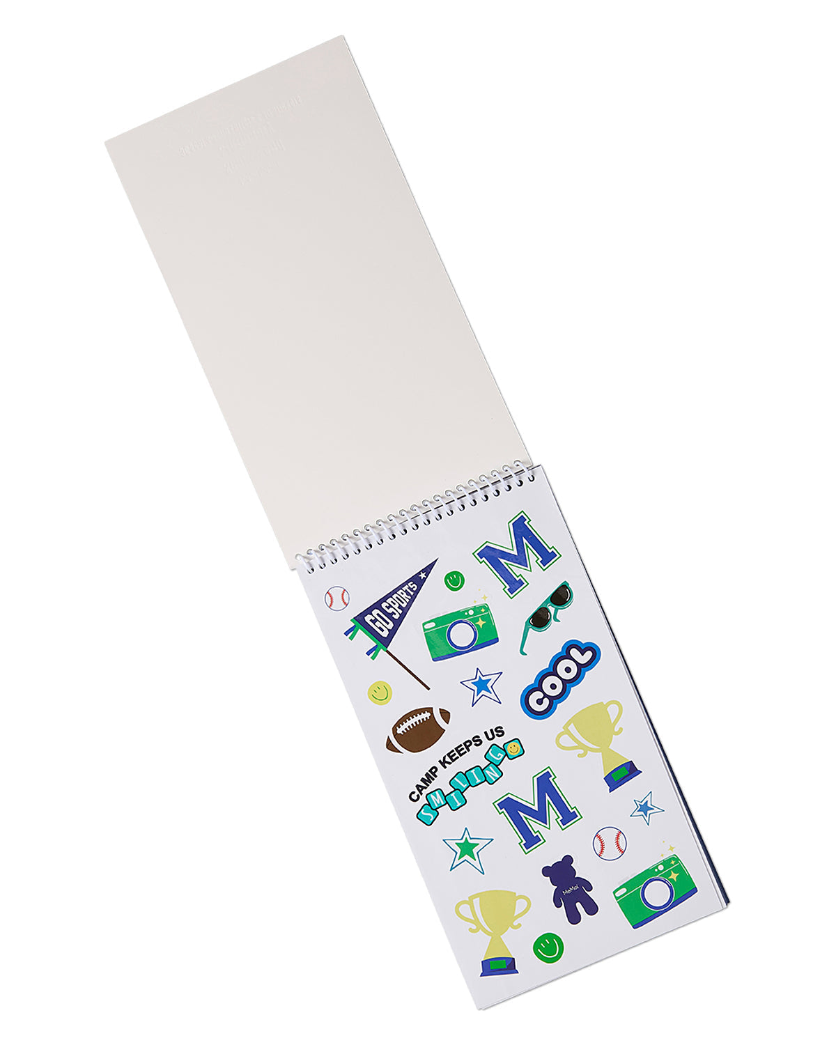 Kids Camp Seal-and-Send Stationery Set with 36 Sheets and 40 Stickers