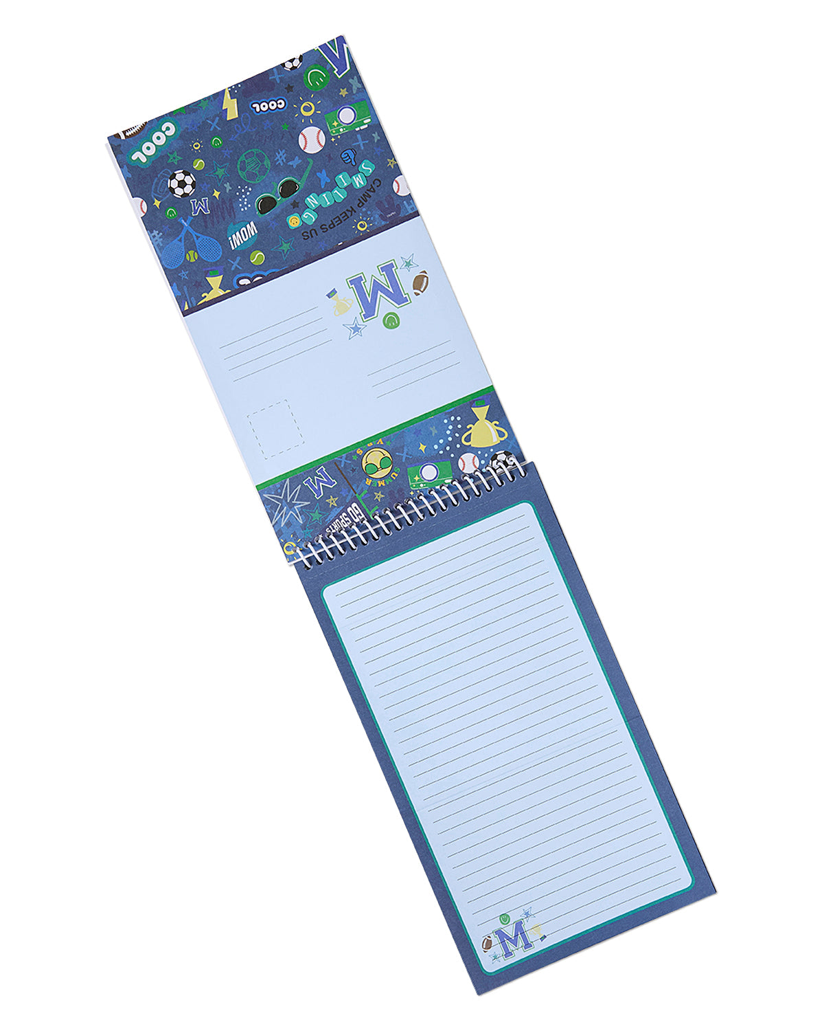 Kids Camp Seal-and-Send Stationery Set with 36 Sheets and 40 Stickers