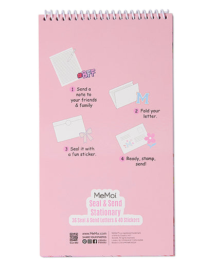 Kids Camp Seal-and-Send Stationery Set with 36 Sheets and 40 Stickers