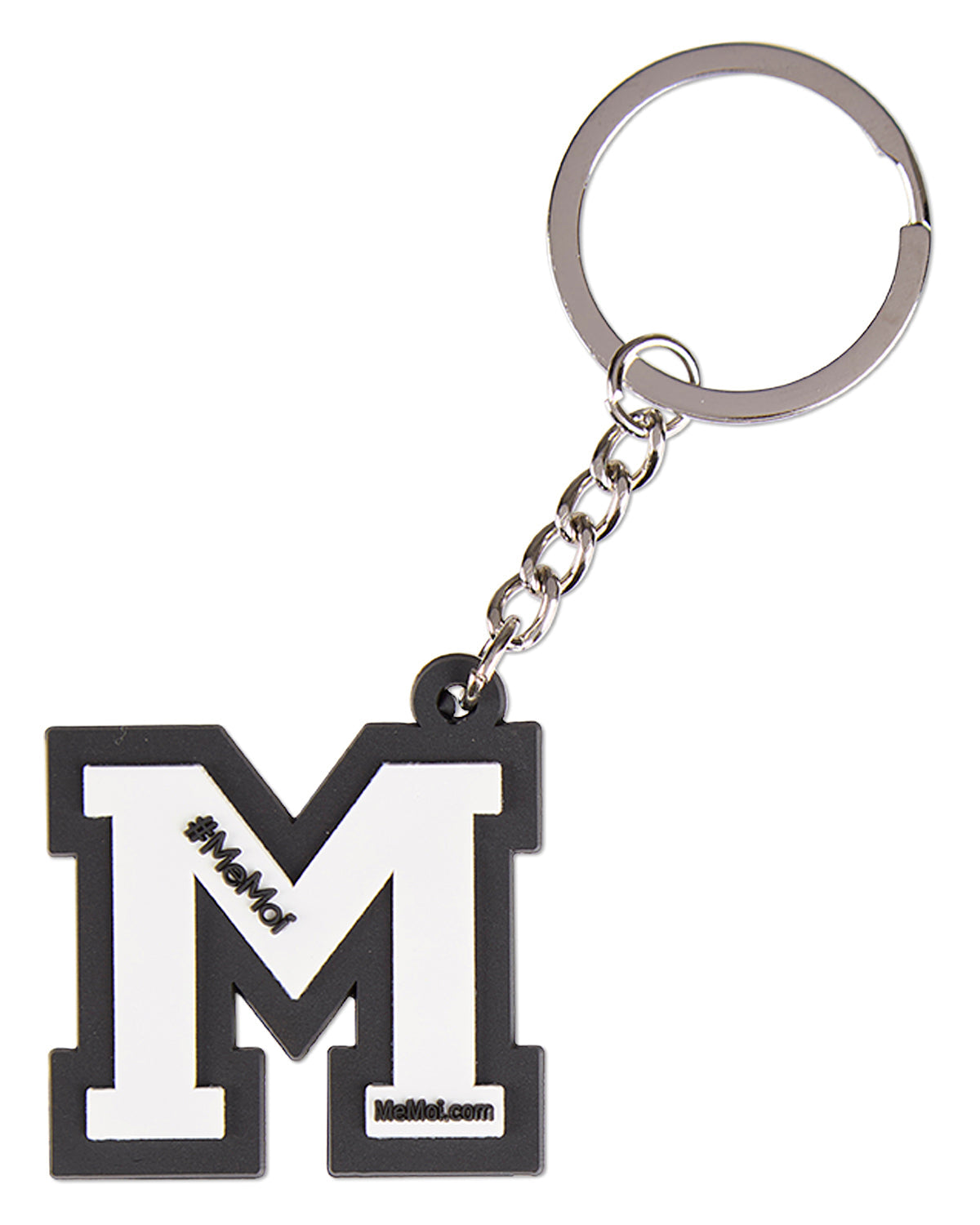 MeMoi "M" Split Ring Keychain