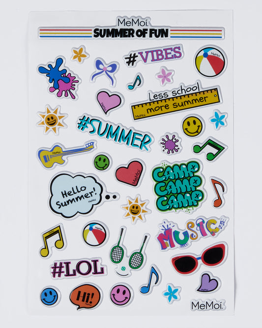 Summer of Fun 3D Puffy Stickers