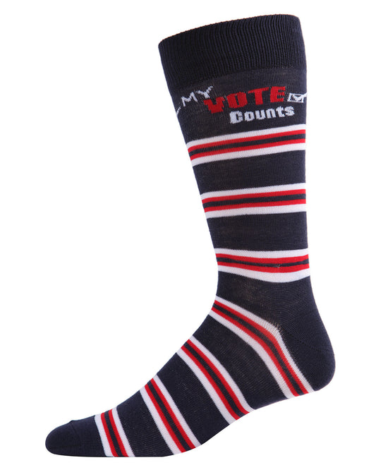 Unisex "My Vote Counts" Novelty Crew Socks