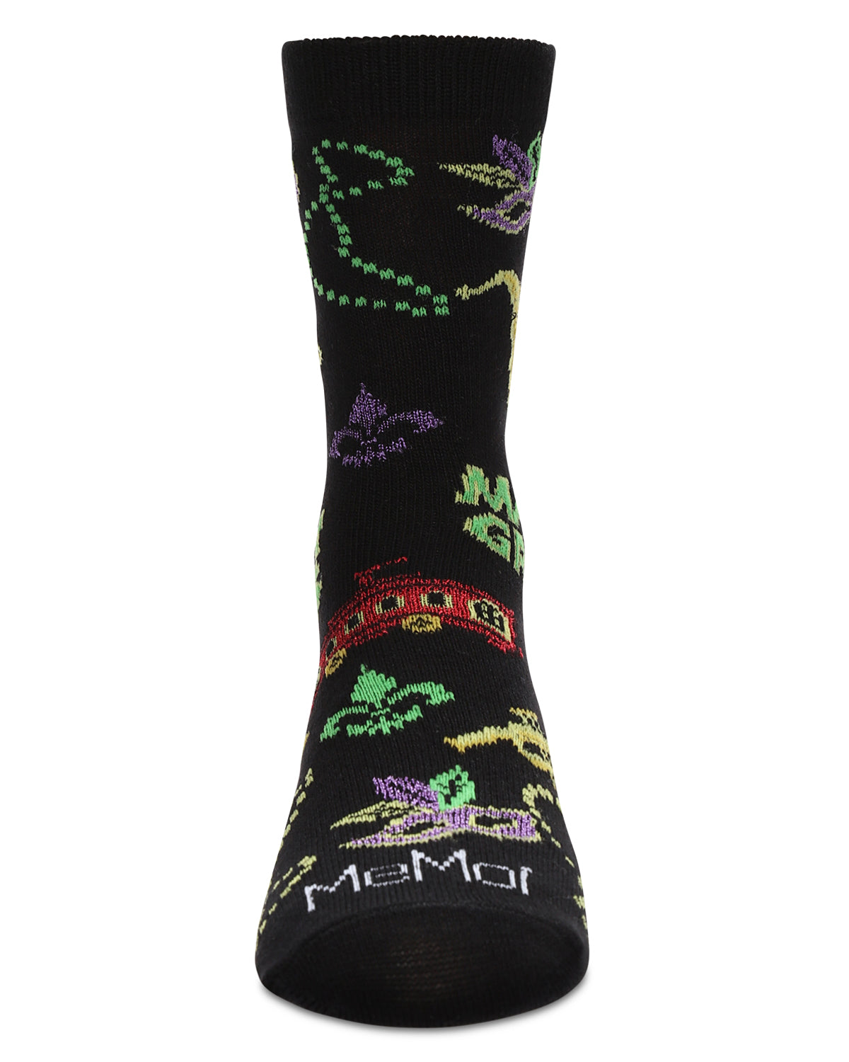 Kids' Mardi Gras Bamboo Crew Socks