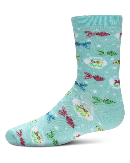 Kids' Goldfish Rayon From Bamboo Crew Socks